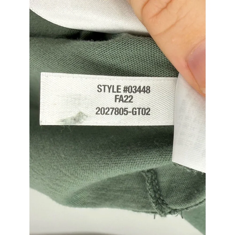 J.Crew Men's Long-Sleeve Washed Jersey Crewneck Tee | Green | Small